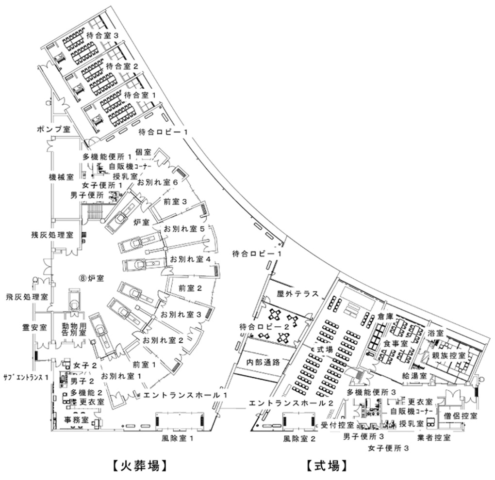 華立やすらぎの杜 内観マップ