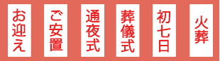 家族葬-思いやりの心セットのスケジュール